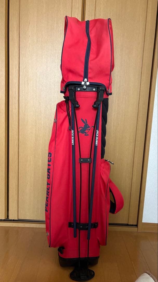 JACK BUNNY キャディバッグ レッド