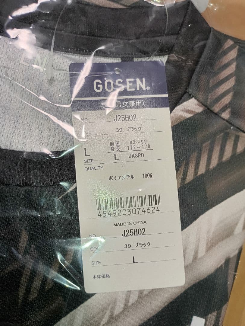 GOSEN テニスTシャツ 54th ハイジャパ L ブラック