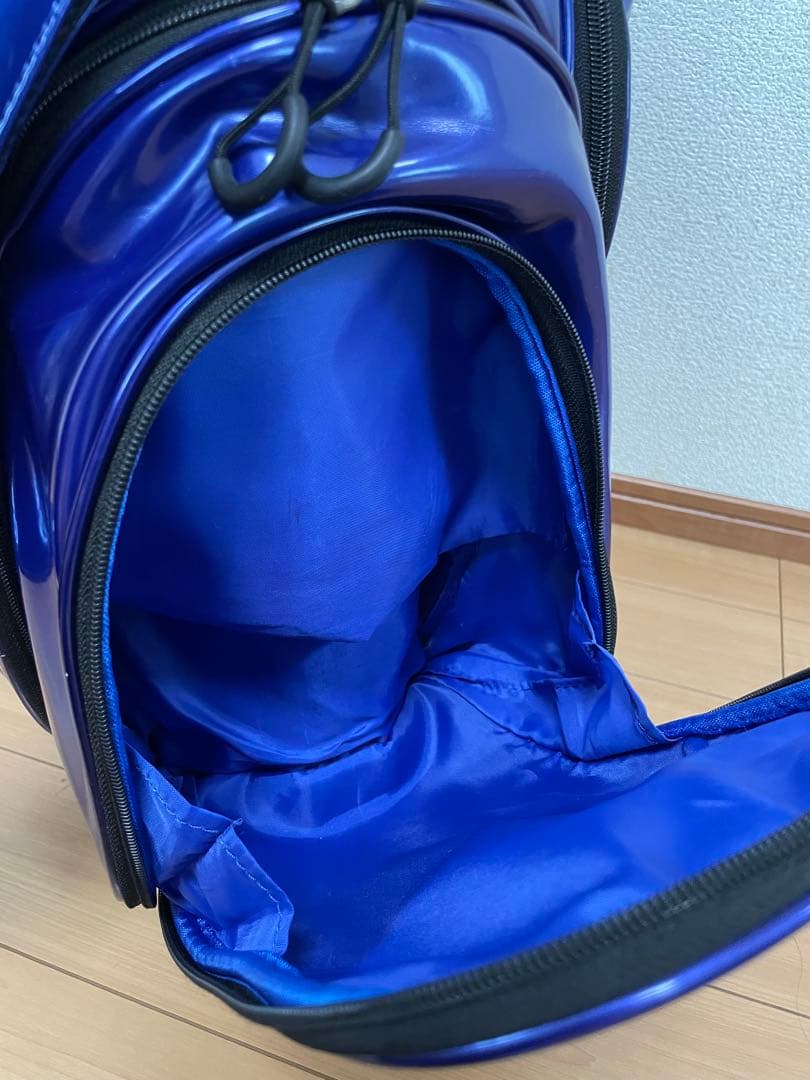 マスターバニーエディション キャディーバッグ エナメル ブルー