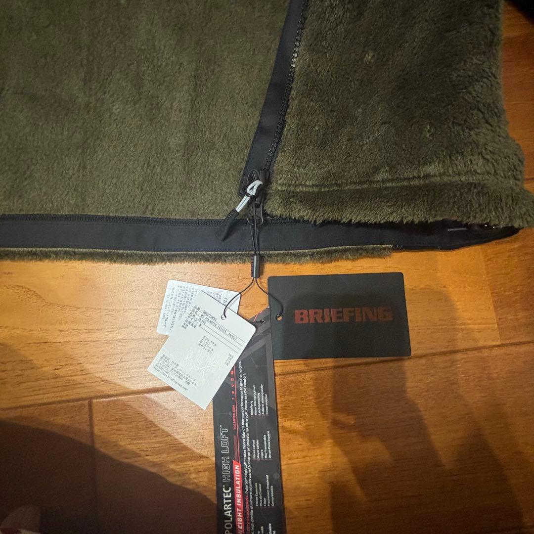 BRIEFING GOLF ボアフリース　カーキ　レディース　S