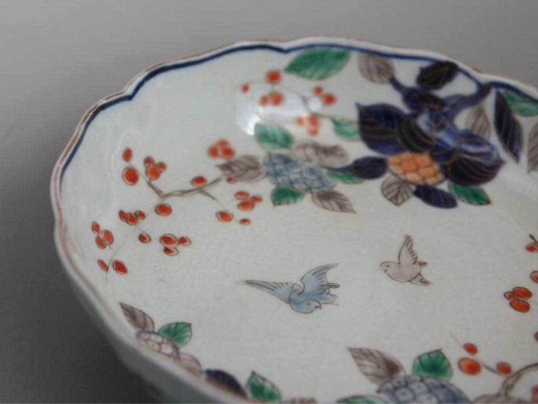 色絵中鉢　2個　江戸時代　古伊万里