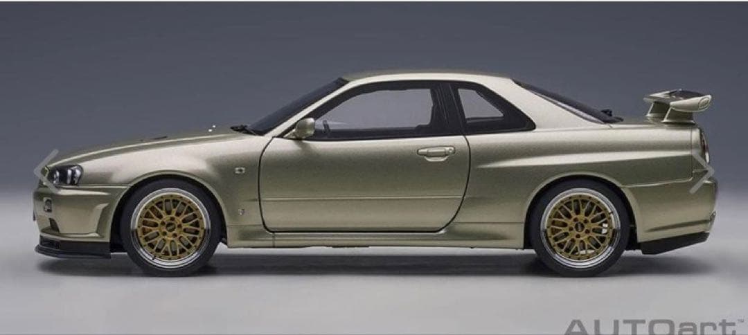 AUTOart 1/18 GT-R(R34) V-specⅡ NUR BBS ☆