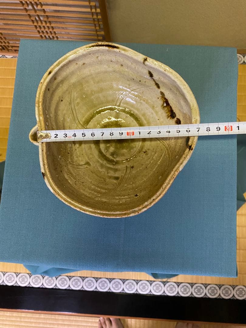 ⭐️本日限定⭐️茶道具/片口菓子鉢 加藤光右衛門作 山十窯 美濃伊賀焼 共箱