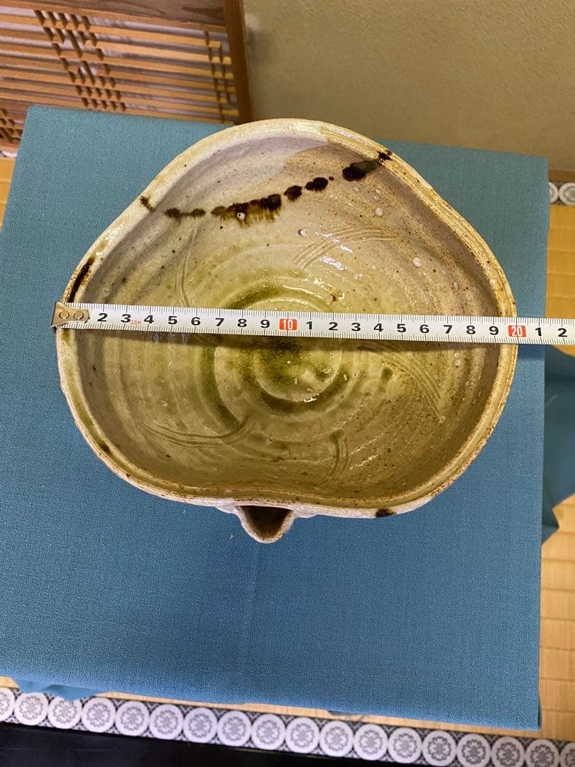 ⭐️本日限定⭐️茶道具/片口菓子鉢 加藤光右衛門作 山十窯 美濃伊賀焼 共箱