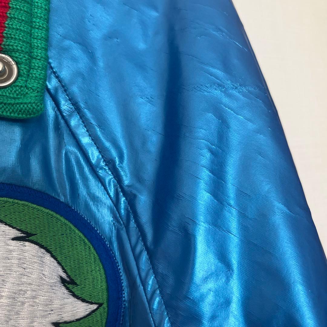 ライオンズ ボンバージャケット 青