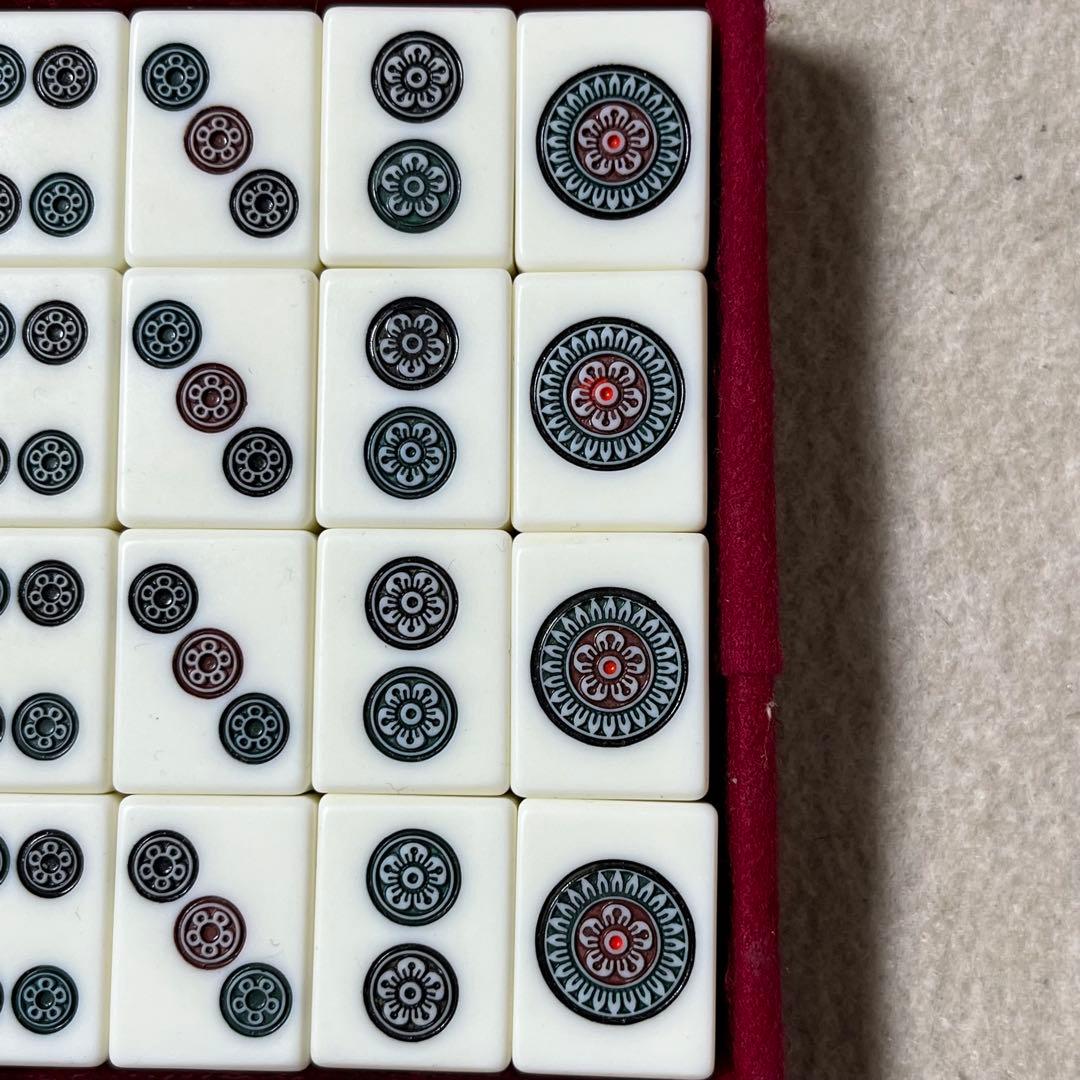 ミズノ丸一 麻雀牌 背竹 うめ 背竹牌 麻雀 赤ドラ 赤牌 竹牌