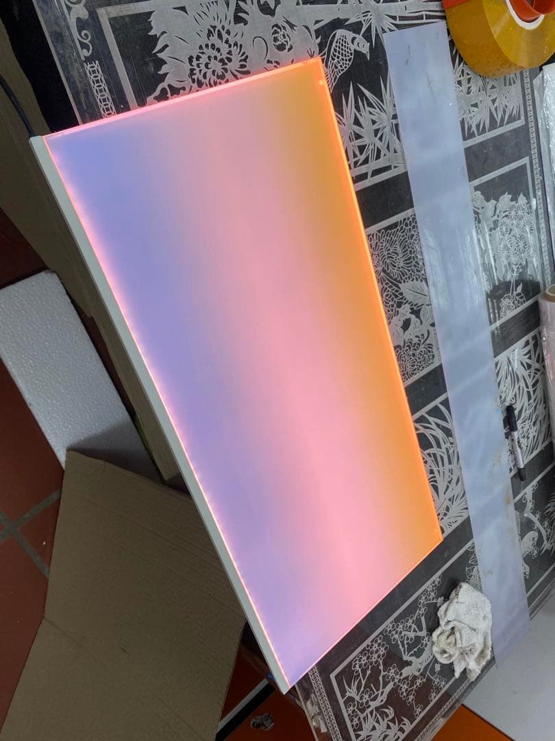 新品未使用　ライトスクリーン　アクアリウム　LED RGB 30cm×30cm