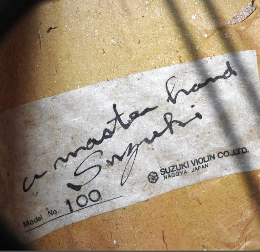 マンドリン SUZUKI NO.100 渦巻きヘッド　リブ彫り込み　スズキ