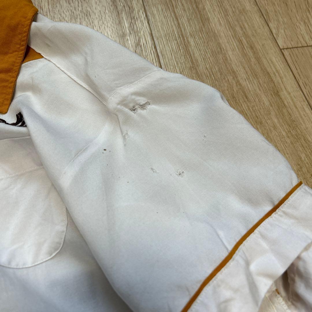 古着屋購入　ヴィンテージ　ボーリングシャツ　60s フロッキープリント