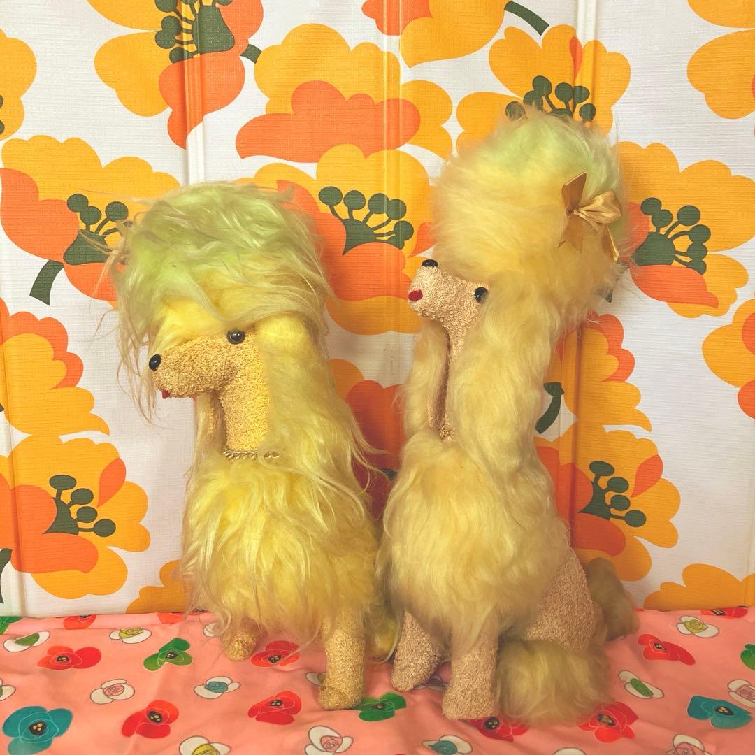 昭和レトロ 激レア お手入れワンちゃん プードル2匹 宇山あゆみ シール動物