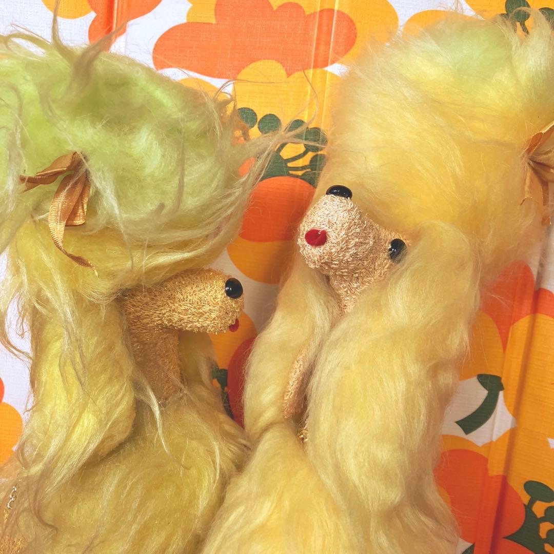 昭和レトロ 激レア お手入れワンちゃん プードル2匹 宇山あゆみ シール動物