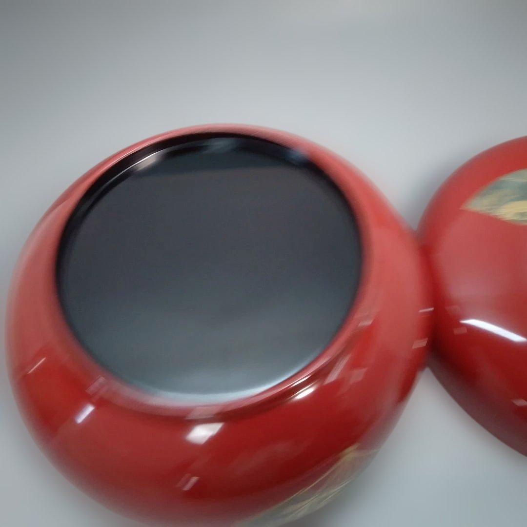 食籠　ジキロ　木製　五君子（松竹梅蘭菊）