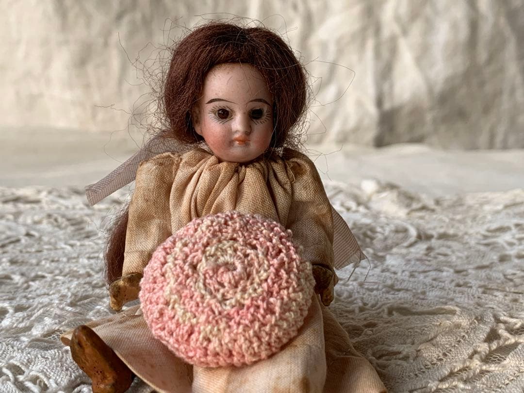 フランスアンティーク 希少 フレンチミニョネット ビスクドール