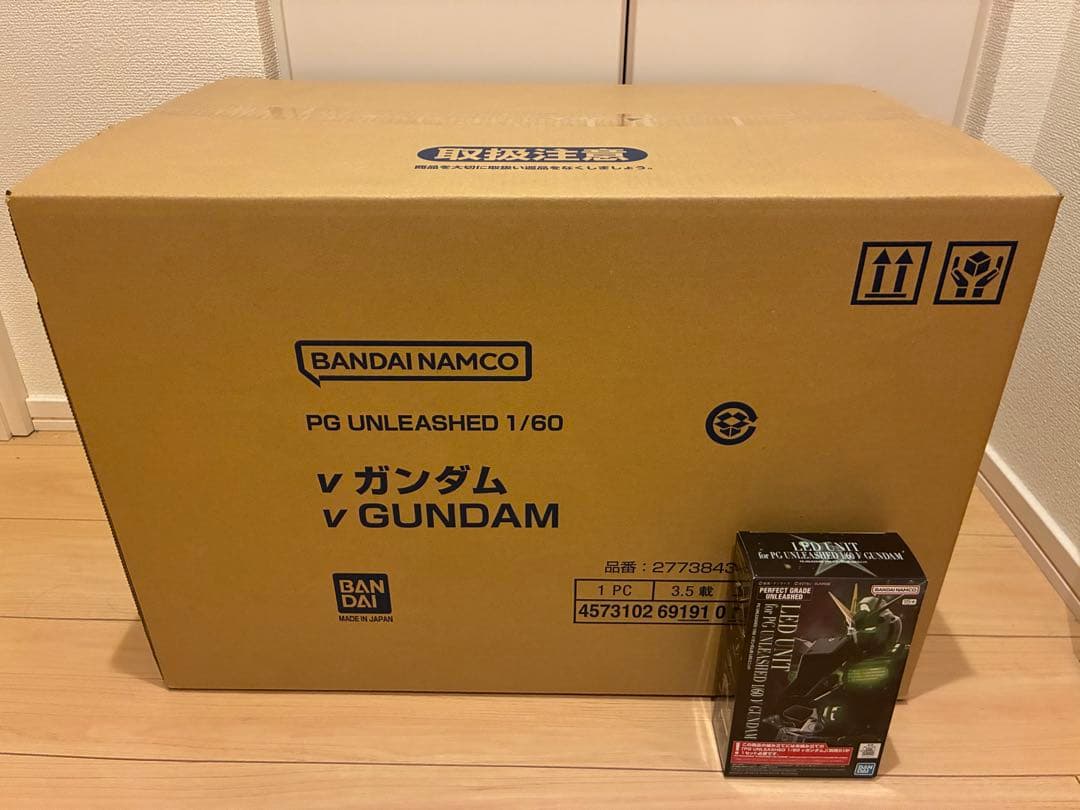 新品未開封 pg unleashed 1/60 νガンダム +ledユニット