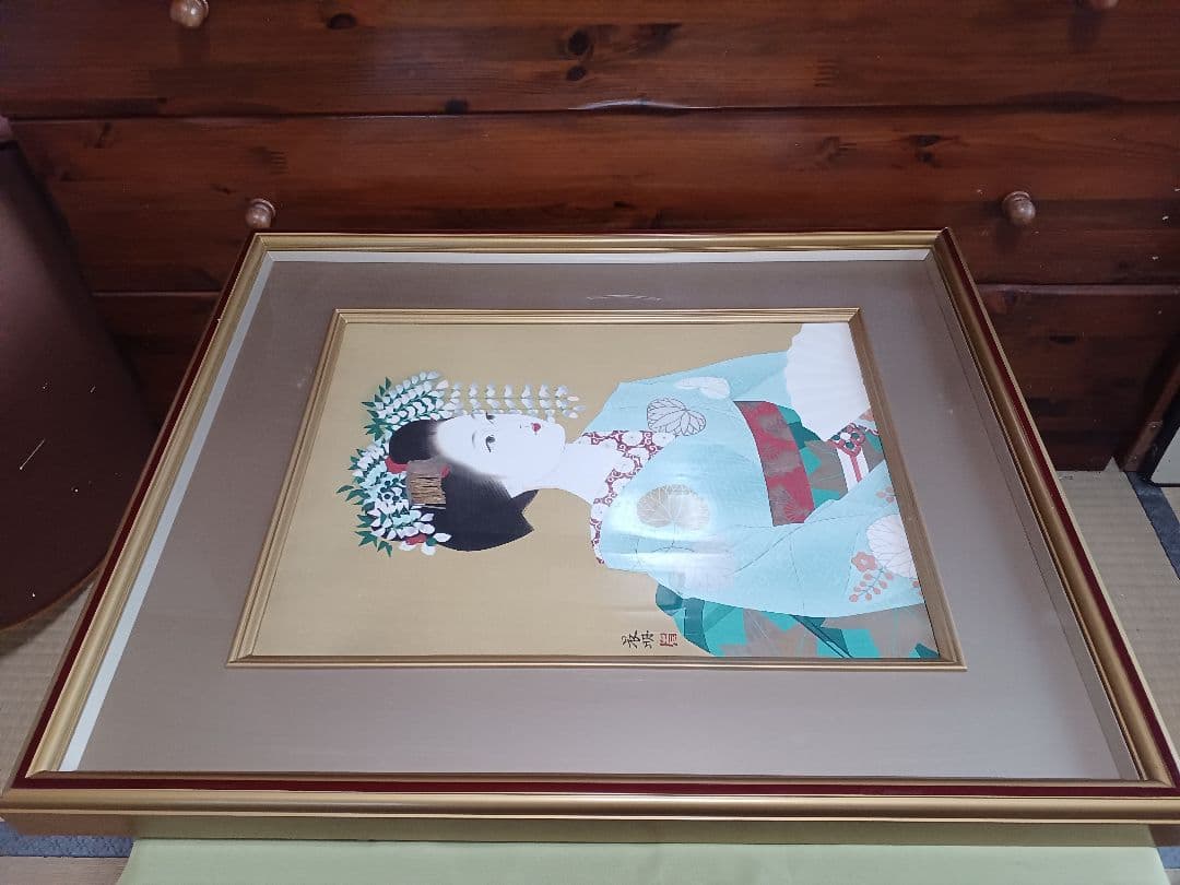 ◆加藤晨明　「舞妓」　手摺木版画　限定200部　彫師：文寿礼二　摺師：松永安生◆