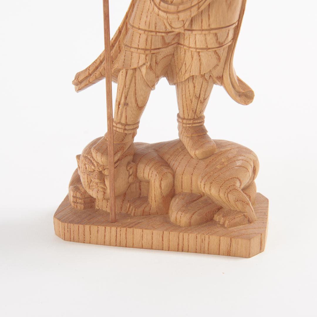 欅　毘沙門天　20ｃｍ #067