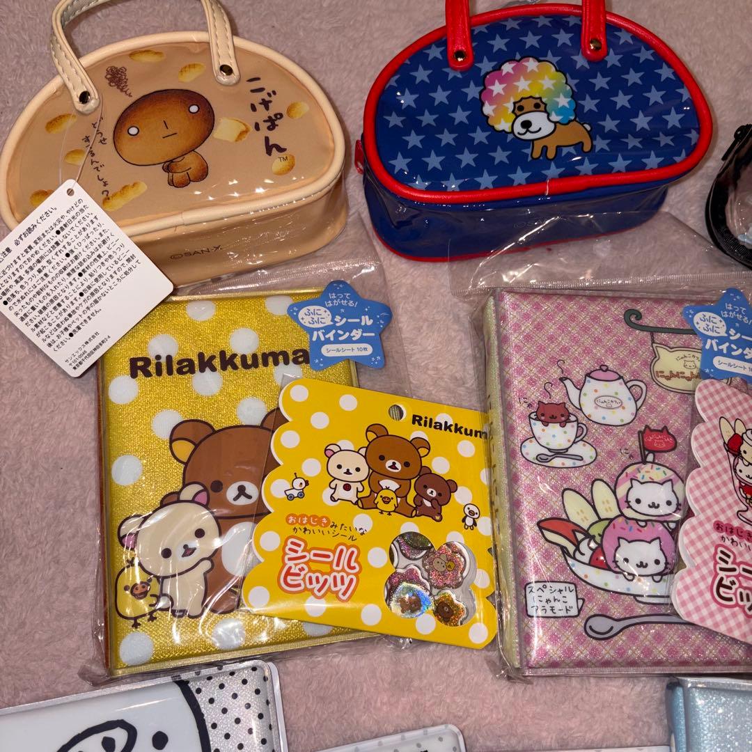 リラックマ　アフロ　たれぱんだ　にゃんにゃんにゃんこ　シール　san-x