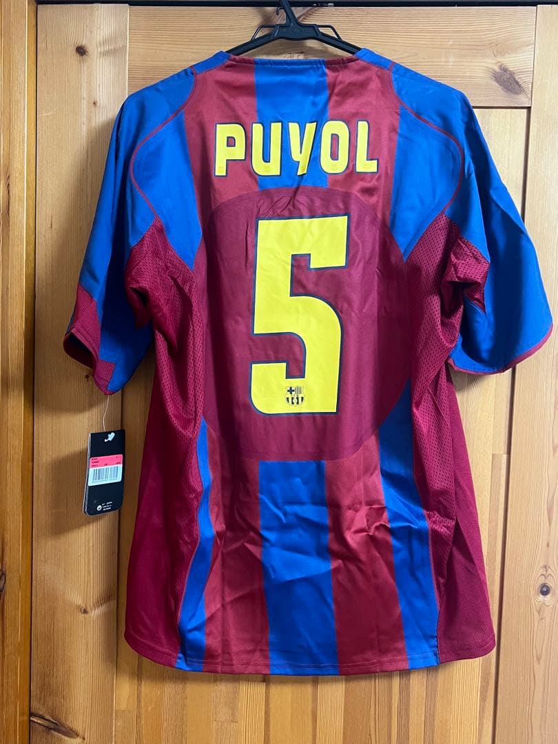 04-05 バルセロナ ユニフォーム プジョル CL用 新品未使用タグ付 メッシ