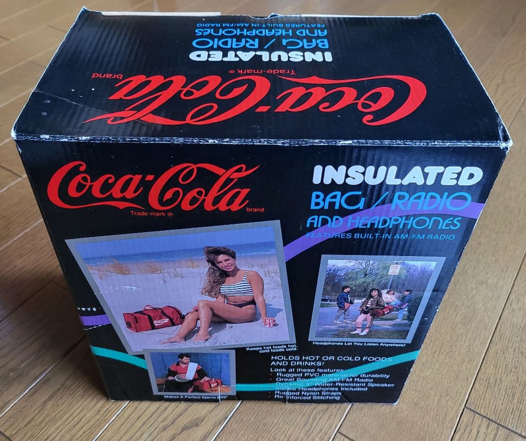 【1980年代】コカ・コーラ  ヴィンテージ  ラジオ内蔵  クーラーバッグ