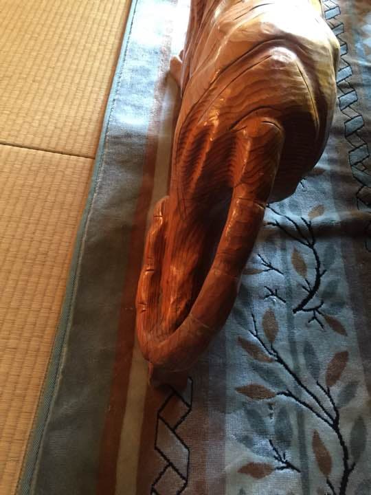 虎の一刀彫り