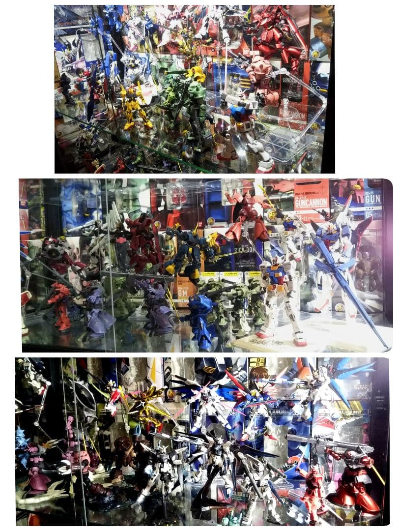 HCM Pro ガンダムなど約111体&ガラスケース&色々。