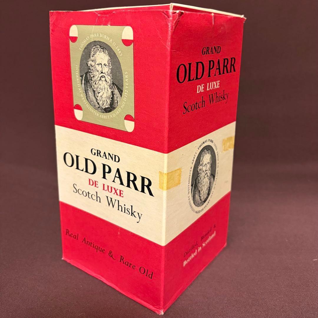 未開栓 オールドパー Old Parr De Luxe 12年 ティンキャップ