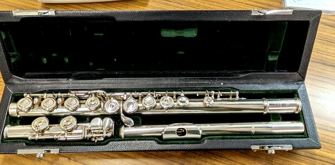 Altus フルート A1007 頭部管・管体、銀製 ケース キャリーバッグ