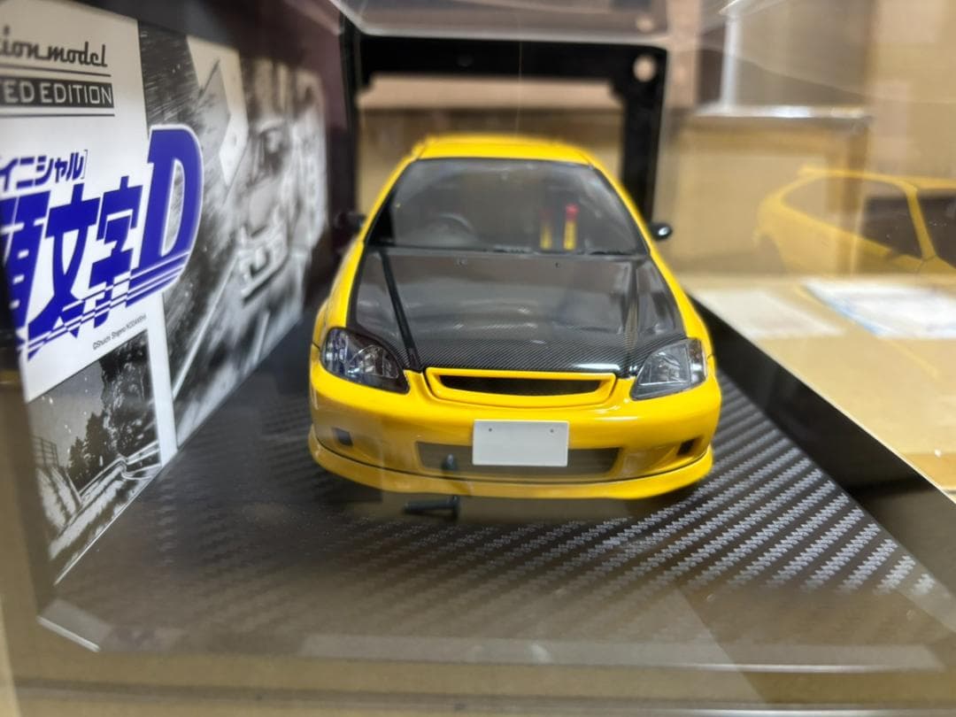 イグニッションモデル　イニシャルD　ホンダ　シビック（EK9）イエロー