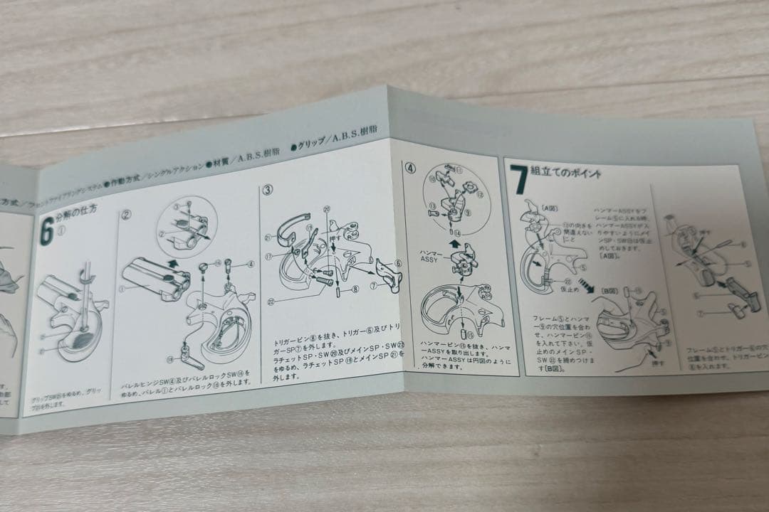 CMC ABS樹脂モデルガン レミントン・ダブル・デリンジャー r2-3