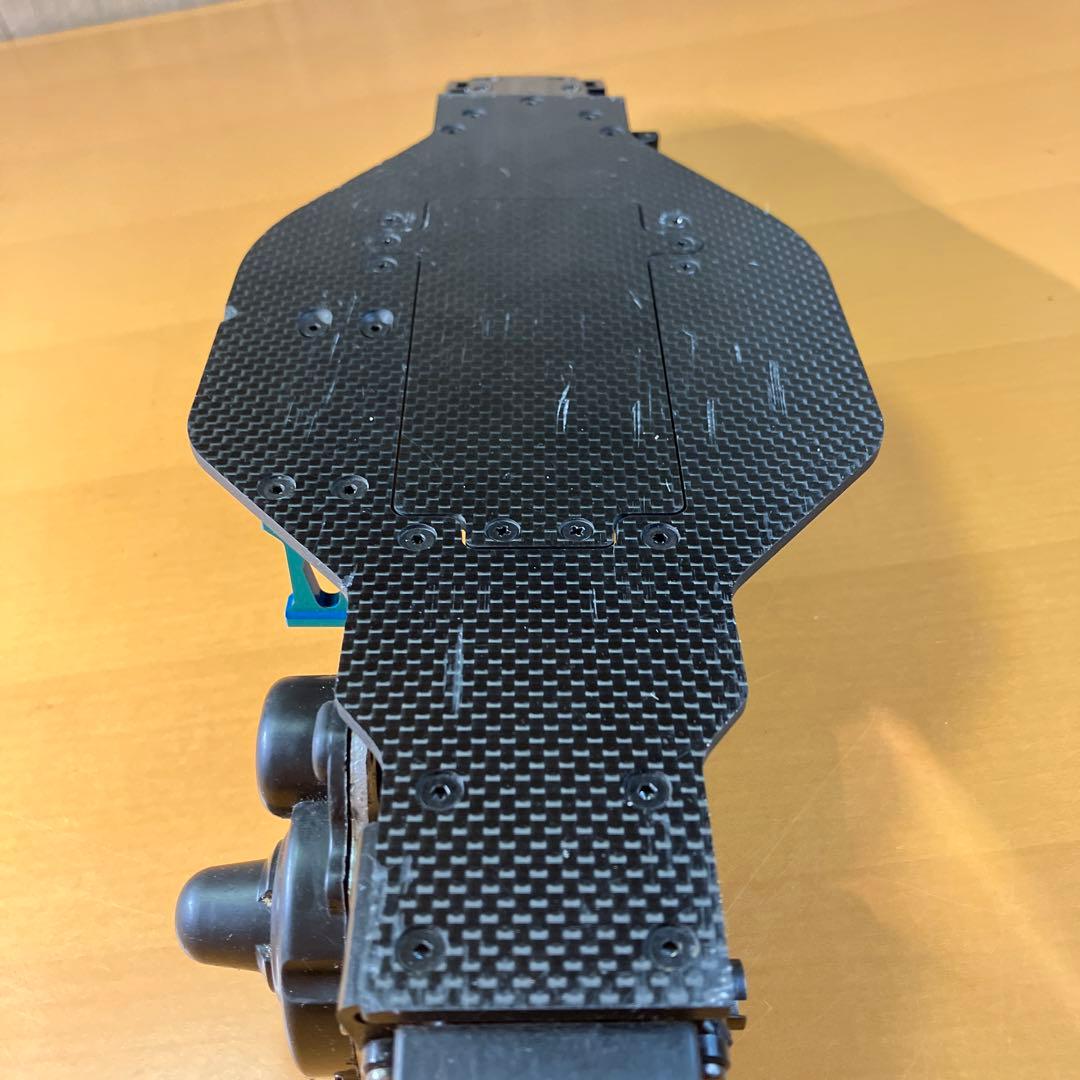 【レア】タミヤ ラジコン DF03 カーボンシャーシ　前後ギアボックス付き