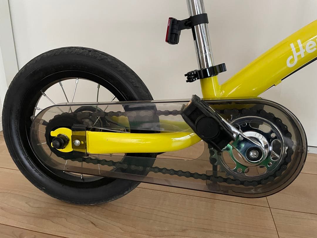 【美品】へんしんバイク　黄色 12インチ