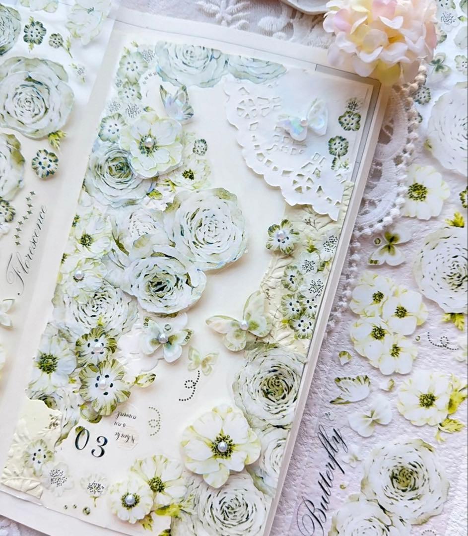 ⭐️SALE⭐️ 林野间《青玫瑰》海外マスキングテープ　マステ 【2462】