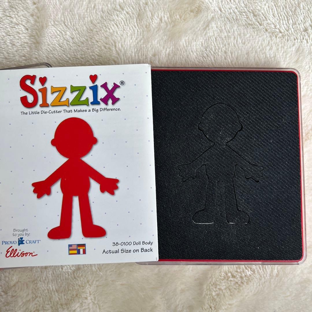 Sizzix シジックス カッティングダイ 人型 髪型 洋服