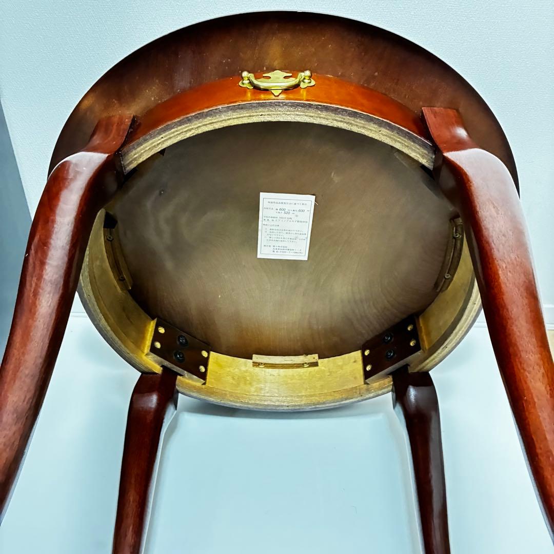 アンティーク　猫足　丸型　サイドテーブル　ダイニングテーブル