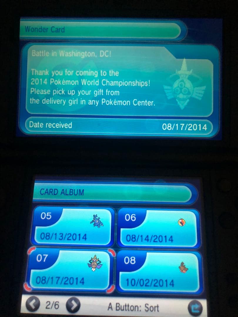 ポケットモンスターX 北米版　配布　海外版　ふしぎなおくりもの　未受け取り