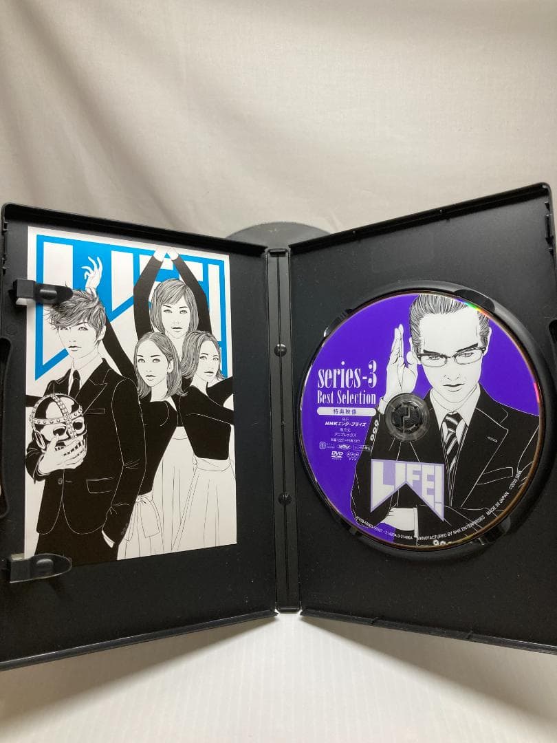 LIFE！～人生に捧げるコント　DVD‐BOX4枚組　中古　ポストカード4種