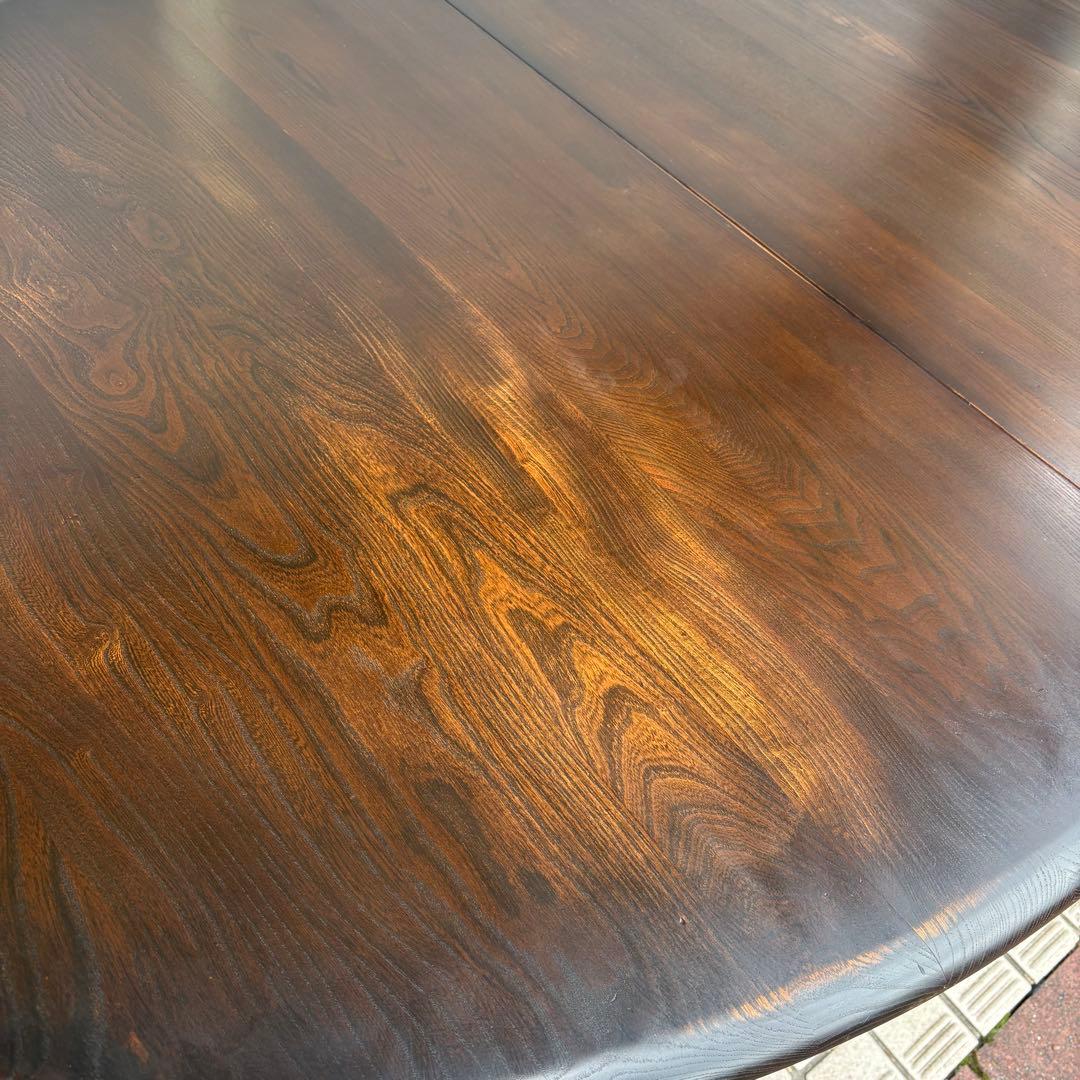 ERCOL エクステンション ダイニングテーブル　オーバル　アーコール　廃番