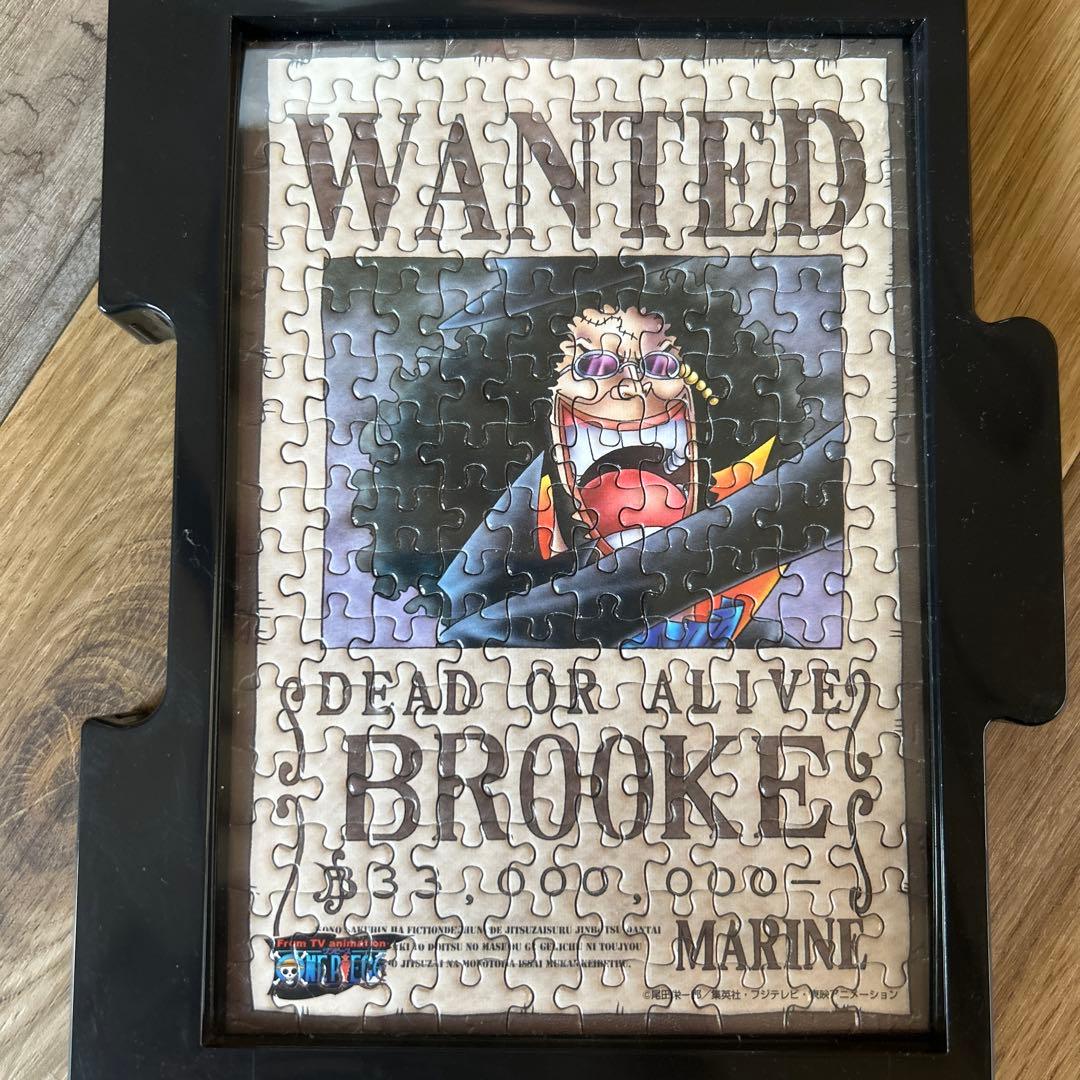 ONE PIECE ミニパズル150ピースの完成品（フレームつき）