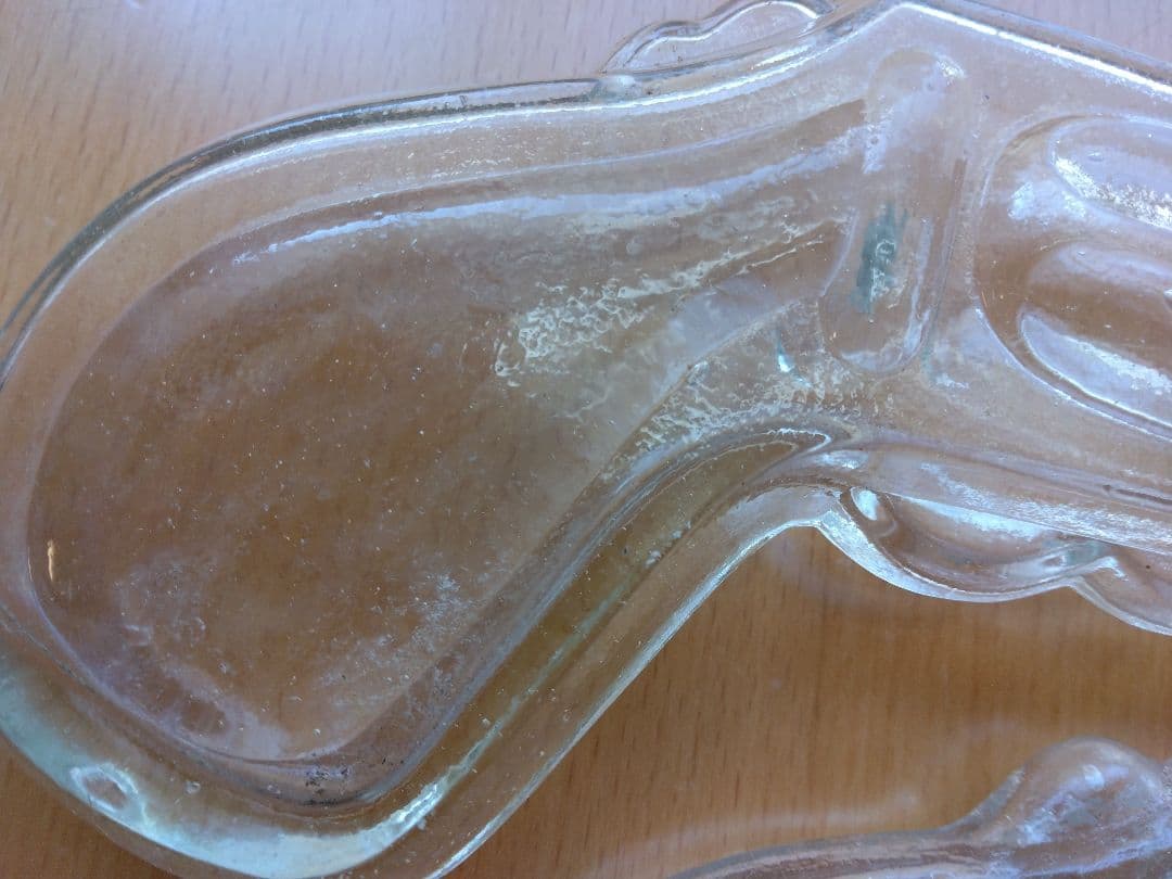 ル*カ様 レトロ瓶☆ピストル型金平糖瓶大小3個セット・昭和レトロ・菓子玩具瓶・コ