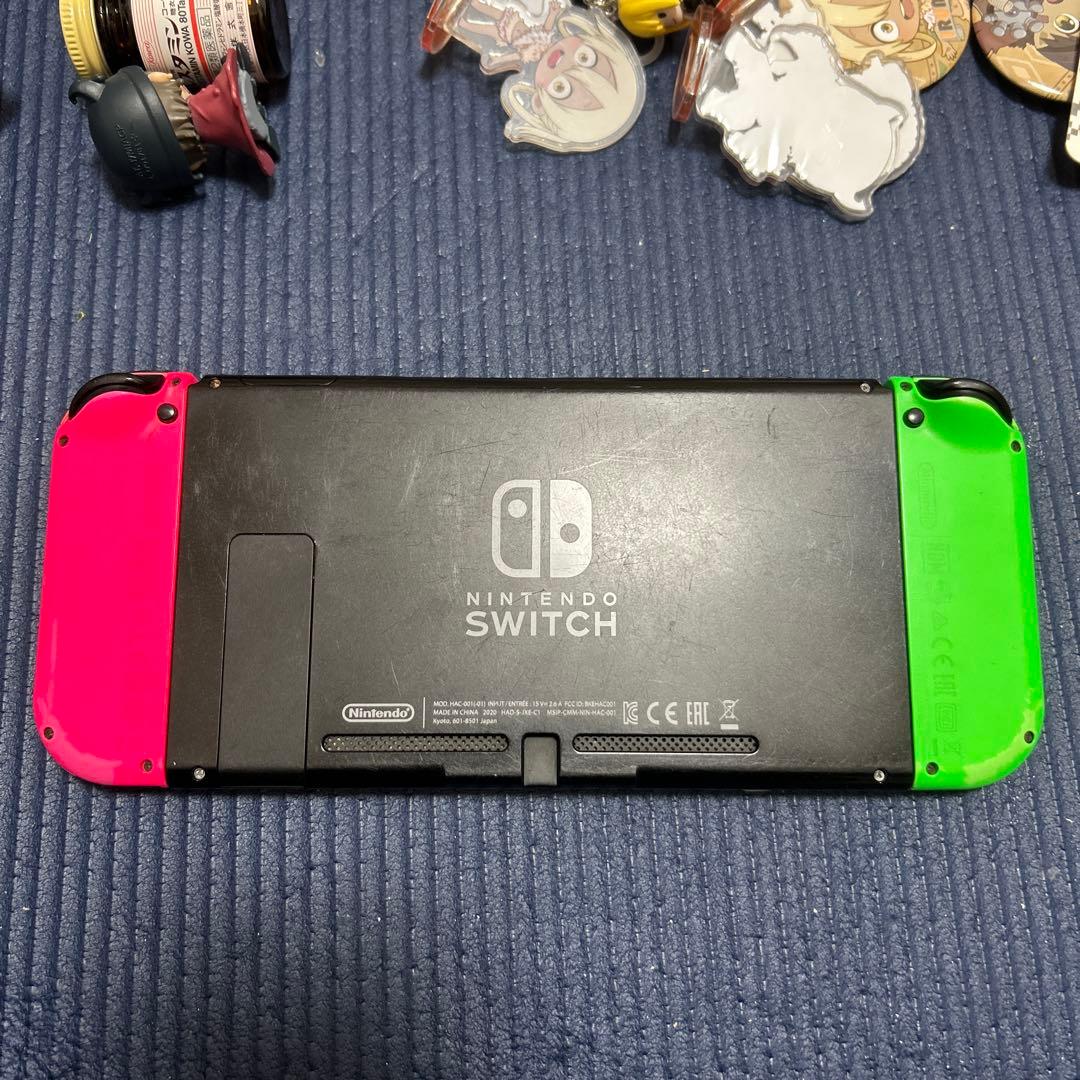 Nintendo Switch グリーン/ピンク本体動作確認済み充電器付き