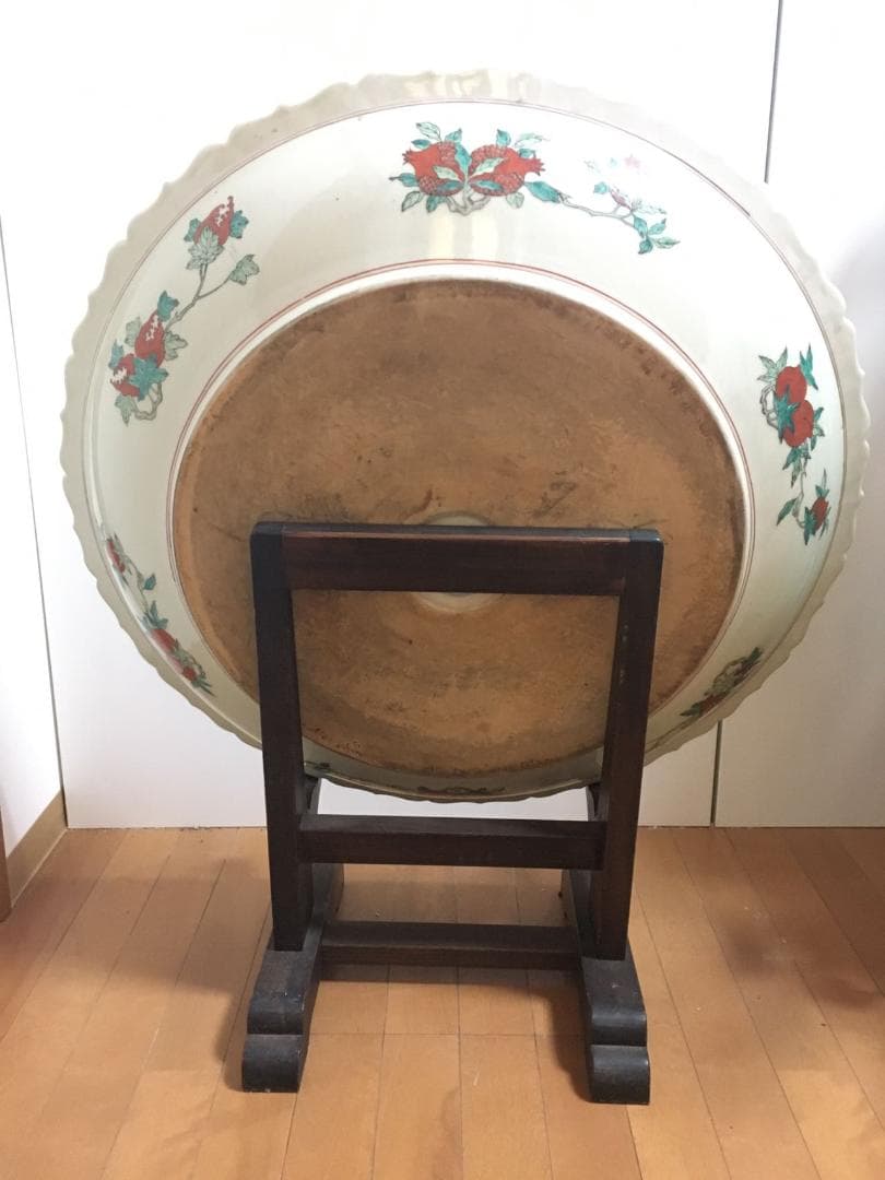 年末年始セール❣️［お引取り専用］大明嘉靖年製　大絵皿【粉彩人物絵・風景】