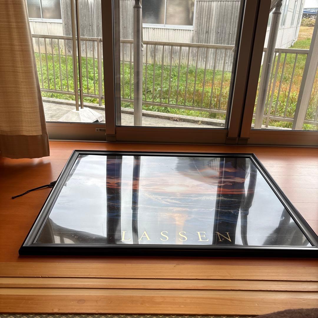 ラッセン　ロマンスオブザシー　夕日　サンセット　クジラ　風景　版画　額入り