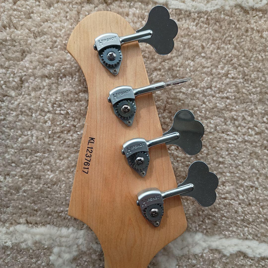 【美品】LAKLAND ベース SK-44-AJ (Black Cherry)