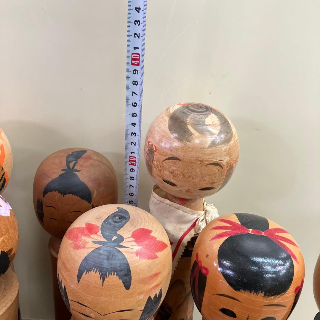 D-2 昭和レトロ 伝統こけし 創作こけし 大量 まとめ売り 16体セット 鳴子