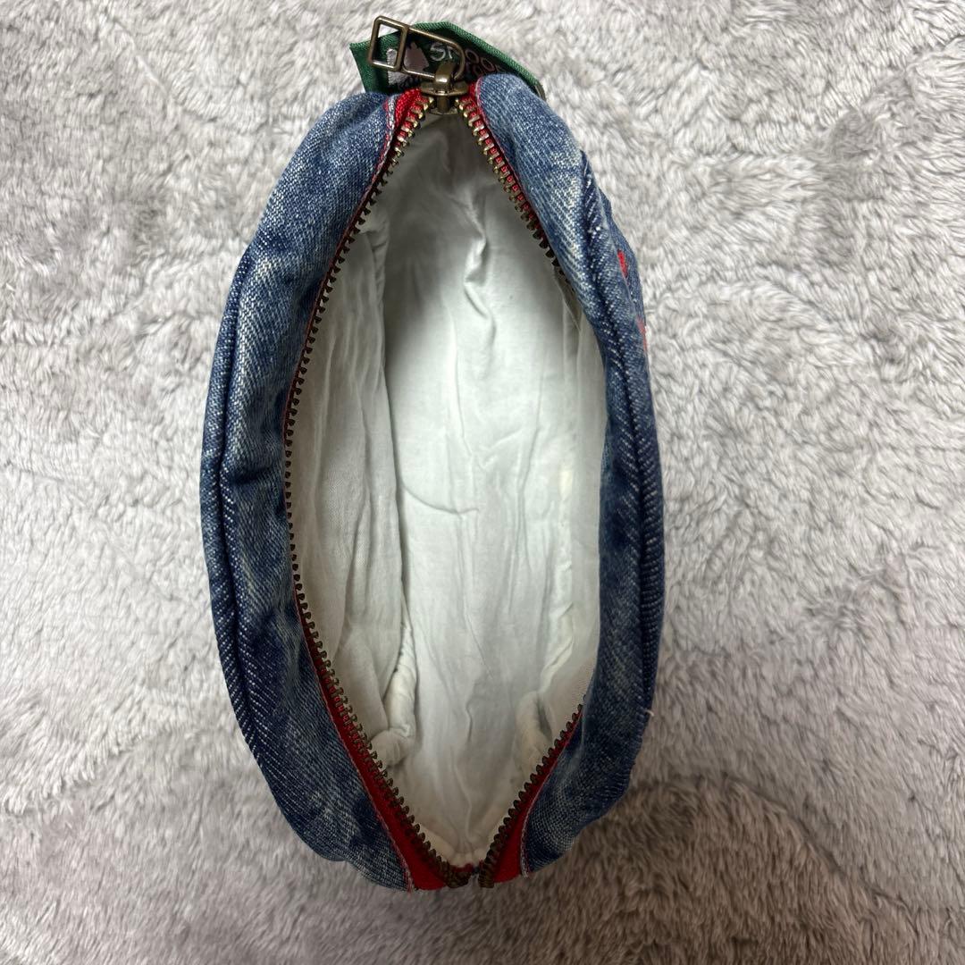 スヌーピータウン　ウッドストック デニムポーチ