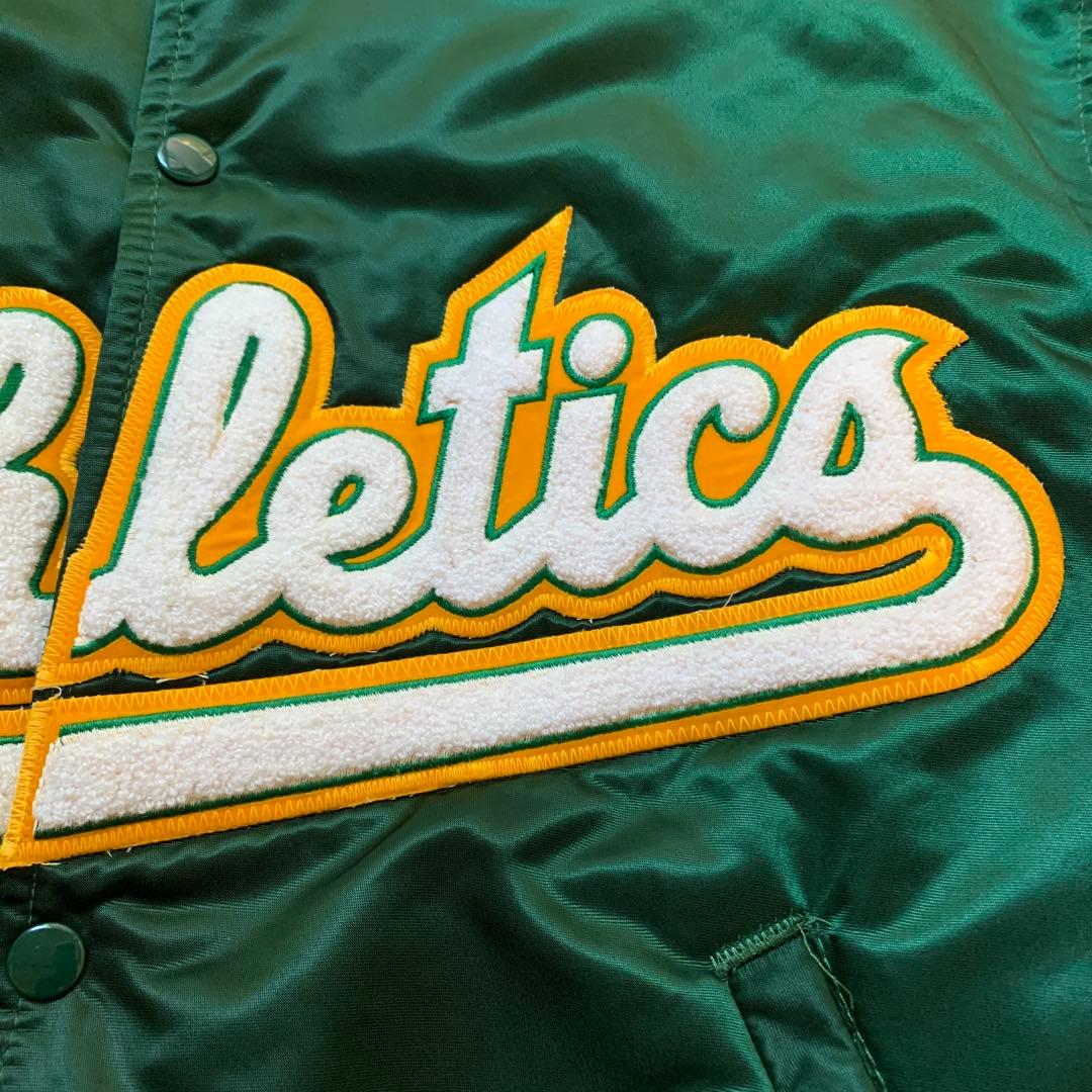 み*ほ様 Athletics アスレチックス スタジャン Lサイズ USA ヴィ