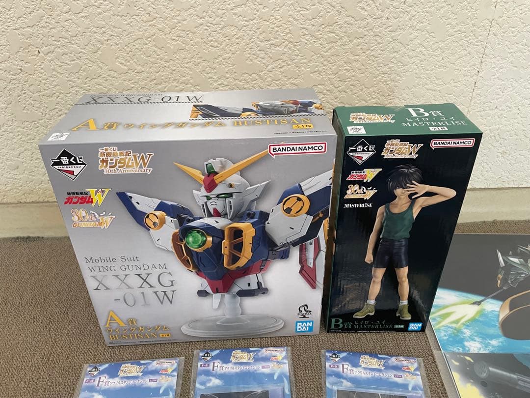 一番くじ　新機動戦記ガンダムW Ａ賞Ｂ賞Ｃ賞 オマケ付　16点SET