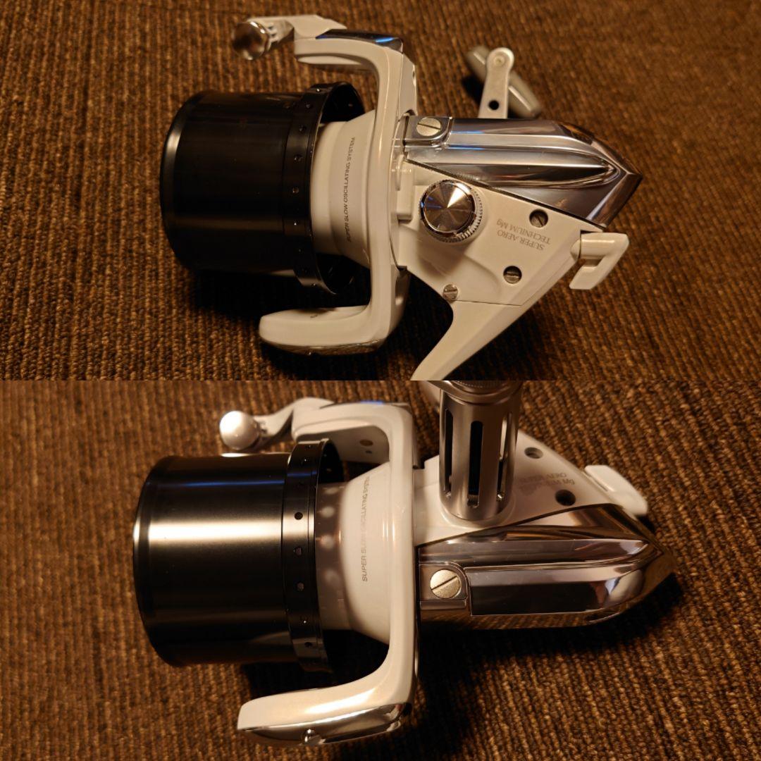 超美品シマノ03スーパーエアロ テクニウムMg 夢屋04スプール 右ハンドル軸付