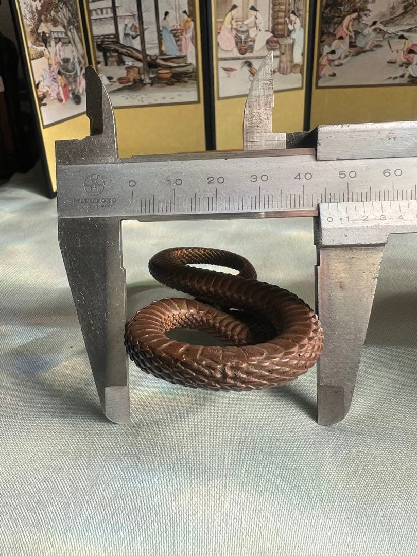 銅製 蛇 置物 107.5g