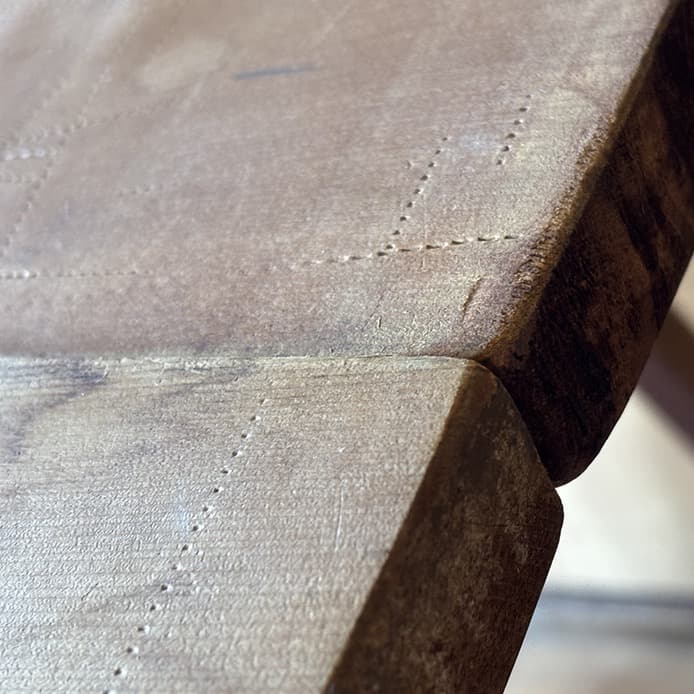 裁ち台　木製　一枚板　二枚組　脚付き　166.7×80×78（組んだサイズ）